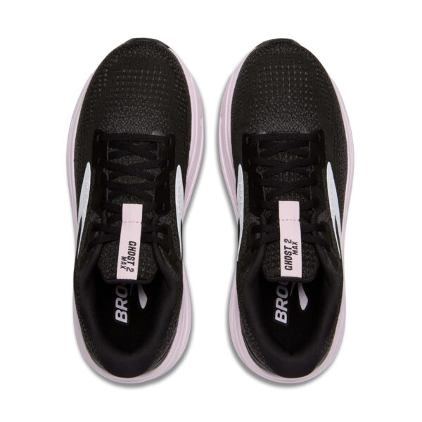 Brooks Women's Ghost Max 2 - Black/White/Orchid Ice - Image 5