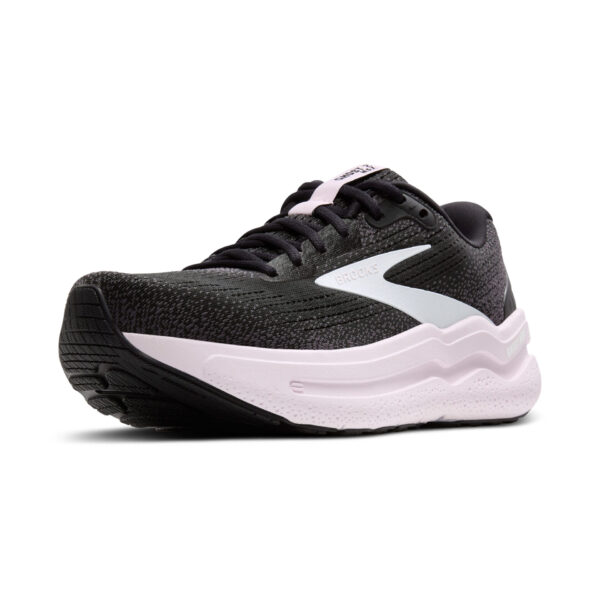 Brooks Women's Ghost Max 2 - Black/White/Orchid Ice - Image 4