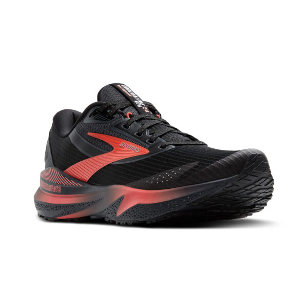 Brooks Women's Adrenaline GTS 24 Weatherized - Black/Ebony/Hot Coral - Image 3