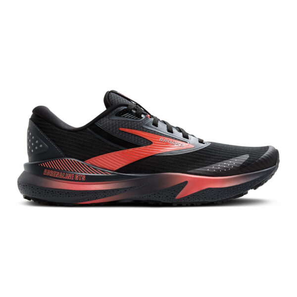 Brooks Women's Adrenaline GTS 24 Weatherized - Black/Ebony/Hot Coral