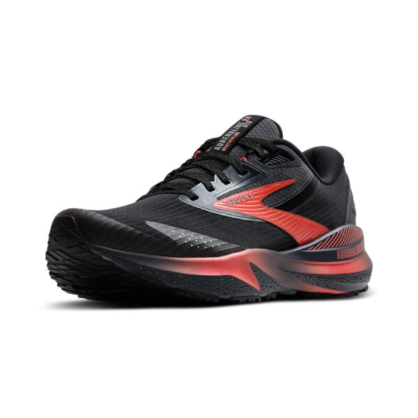 Brooks Women's Adrenaline GTS 24 Weatherized - Black/Ebony/Hot Coral - Image 4