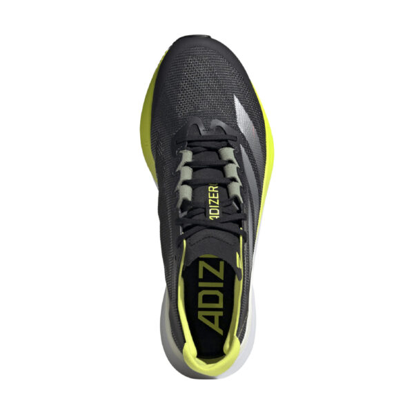 Adidas Men's Adizero Boston 12 - Aurora Ink/Silver Metallic/Pulse Lime - Image 6