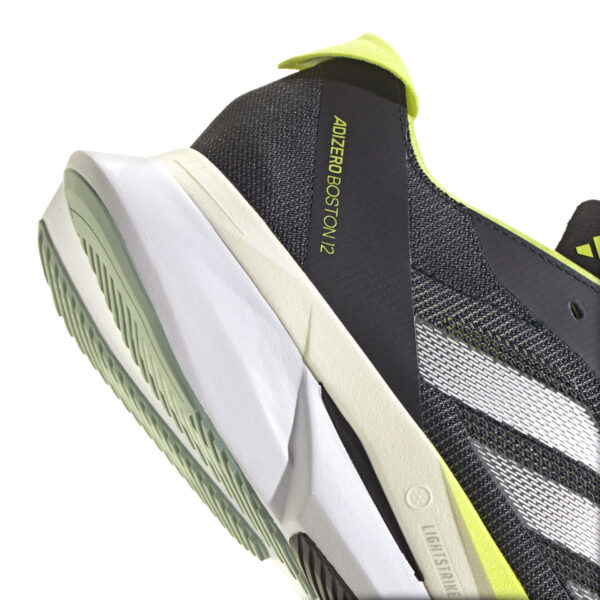 Adidas Men's Adizero Boston 12 - Aurora Ink/Silver Metallic/Pulse Lime - Image 8