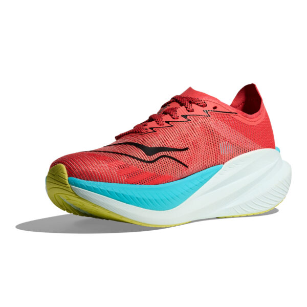 Hoka Women's Mach X 2 - Grapefruit/Electric Coral - Image 4