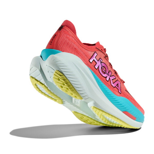 Hoka Women's Mach X 2 - Grapefruit/Electric Coral - Image 5