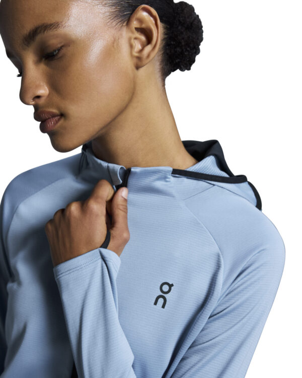 On Women's Climate Zip Hoodie - Chambray - Image 8