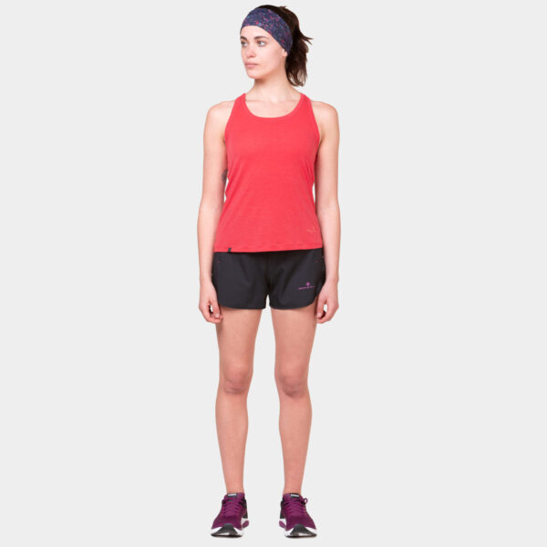 Ronhill Women's Tech 4.5in Short - Black/Razzmatazz