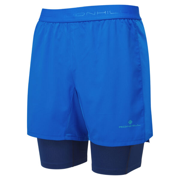 Ronhill Men's Tech 5" Twin Short - Seafaring/Dark Navy