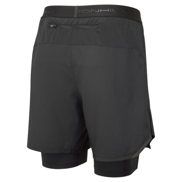 Ronhill Men's Tech 7" Twin  Short - All Black - Image 2