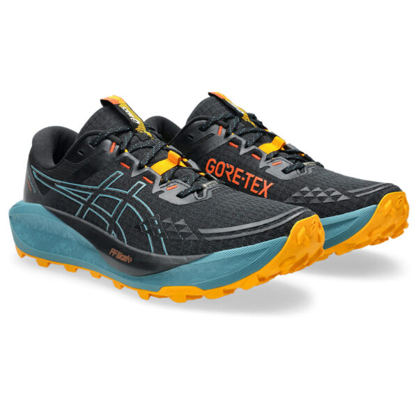 Asics Men's Gel-Trabuco 13 GTX - Black/Atlantis Blue - Image 3