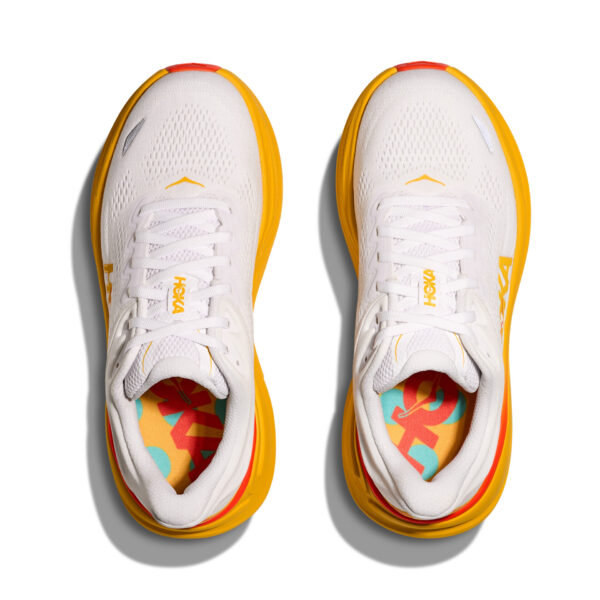 Hoka Men's Bondi 9 - Frost/Sunflower - Image 6