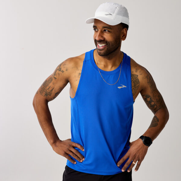 Brooks Men's  Atmosphere Singlet 3.0 - Neo Blue - Image 3