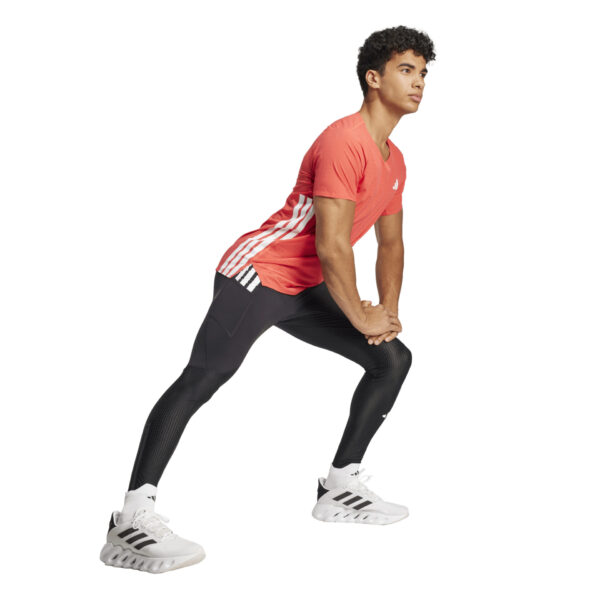 Adidas Men's Adizero T-Shirt - Semi Lucid Red - Image 3
