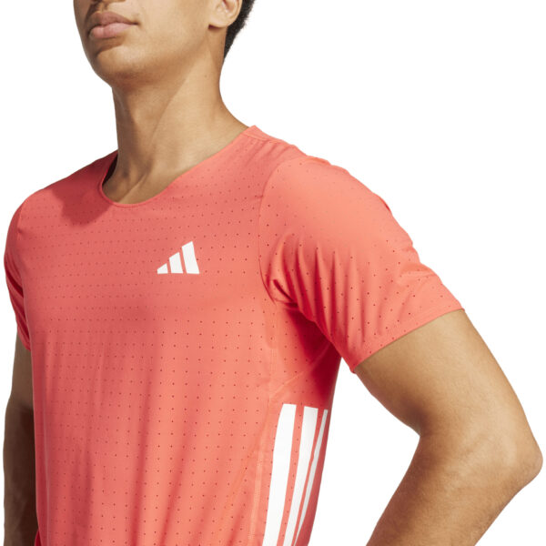 Adidas Men's Adizero T-Shirt - Semi Lucid Red - Image 4