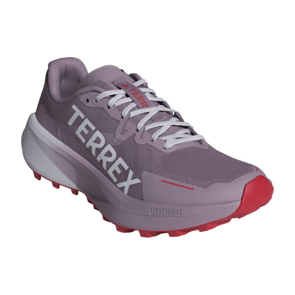 adidas Women's Terrex Agravic 3 - Preloved Fig/Ftwr White/Pure Ruby - Image 3