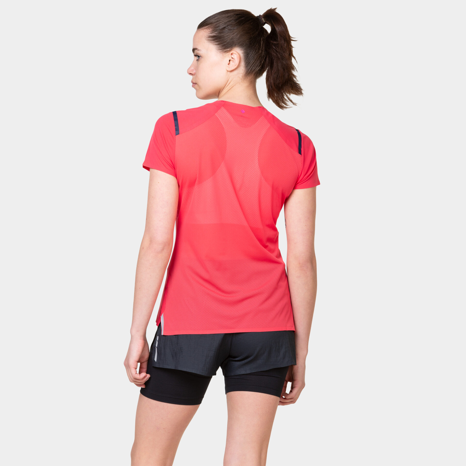 Ronhill Women's Tech Race S/S Tee - Sunset/Razzmatazz - Image 2