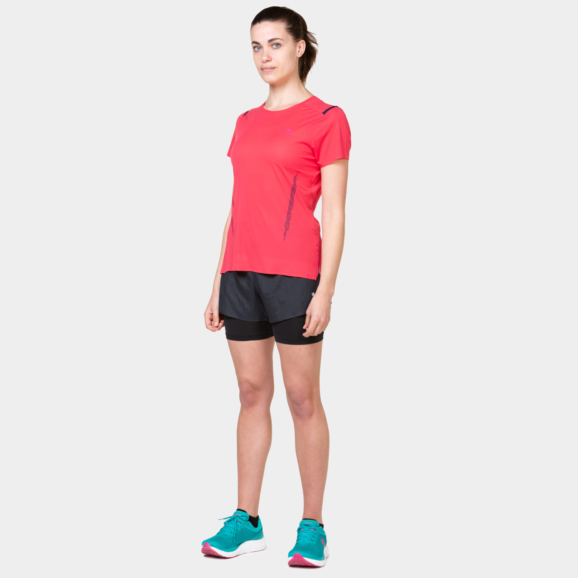 Ronhill Women's Tech Race S/S Tee - Sunset/Razzmatazz - Image 3