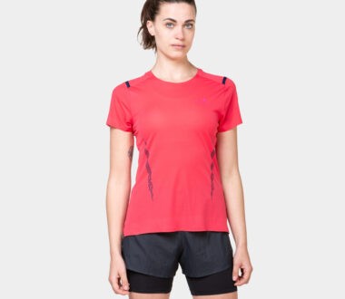 Ronhill Women's Tech Race S/S Tee - Sunset/Razzmatazz