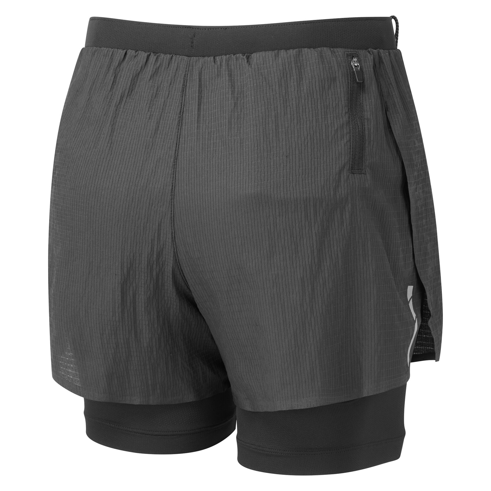 Ronhill Women's Tech Race Twin Short - All Black - Image 8