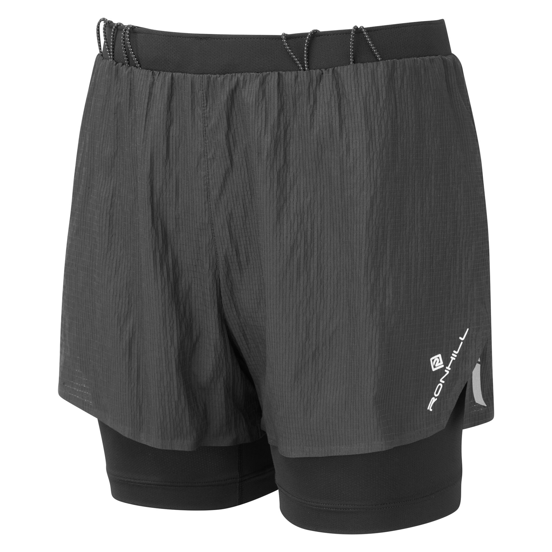 Ronhill Women's Tech Race Twin Short - All Black - Image 7