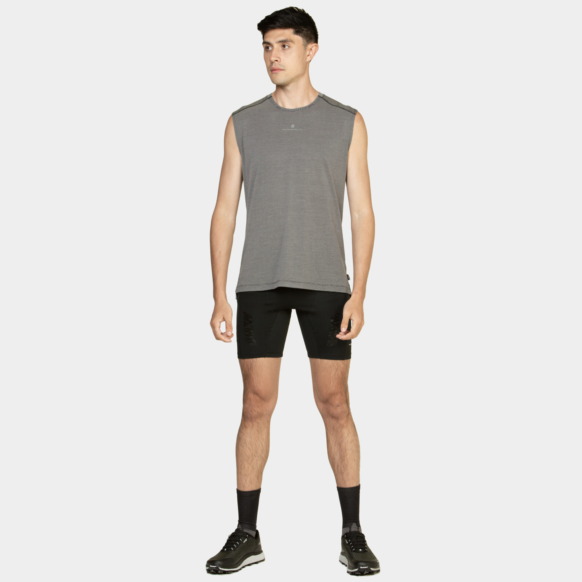 Ronhill Men's Tech Golden Hour Tank - Black Matrix - Image 3