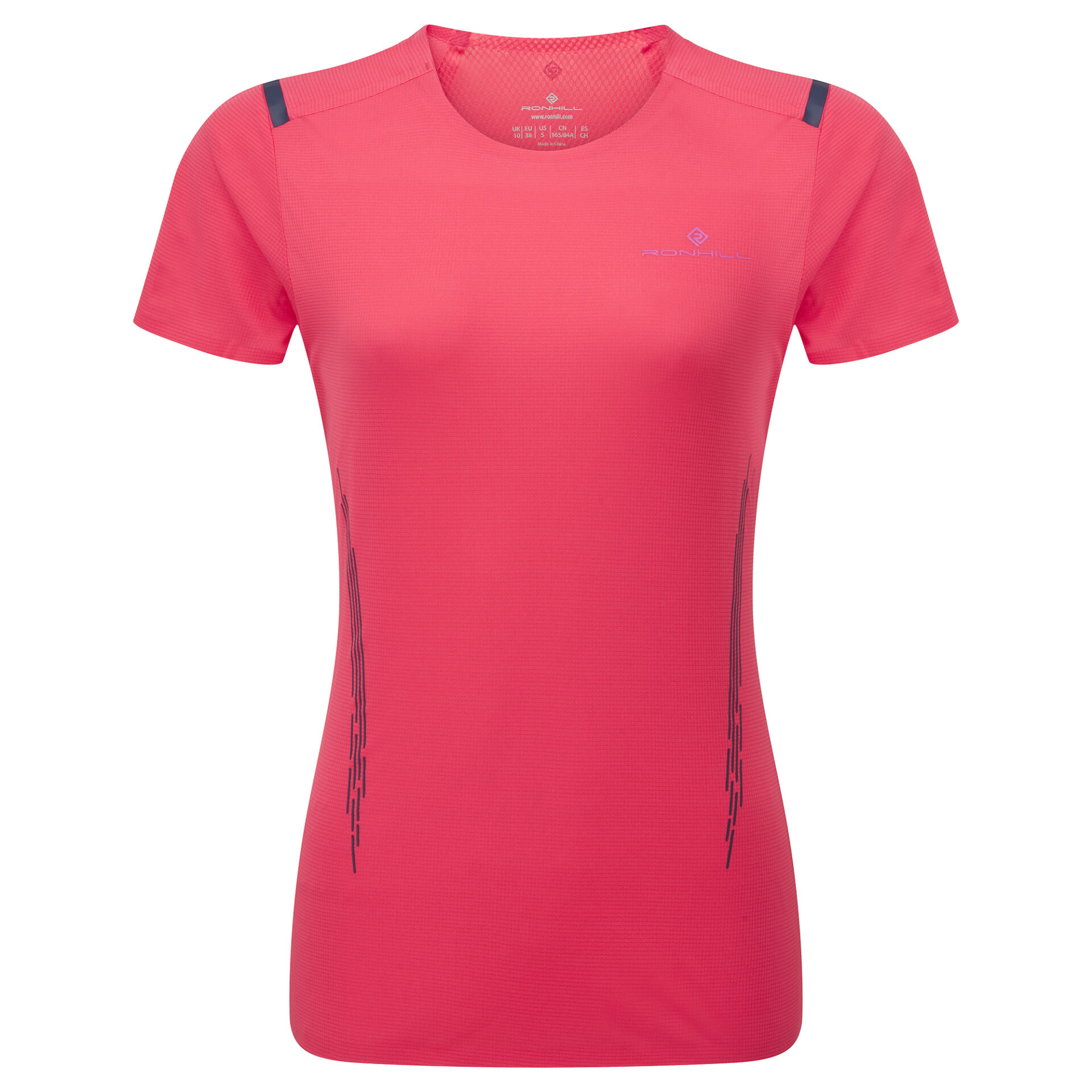 Ronhill Women's Tech Race S/S Tee - Sunset/Razzmatazz - Image 4