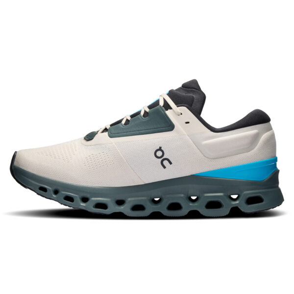 On Men's Cloudstratus 3 - Cream/Horizon - Image 2