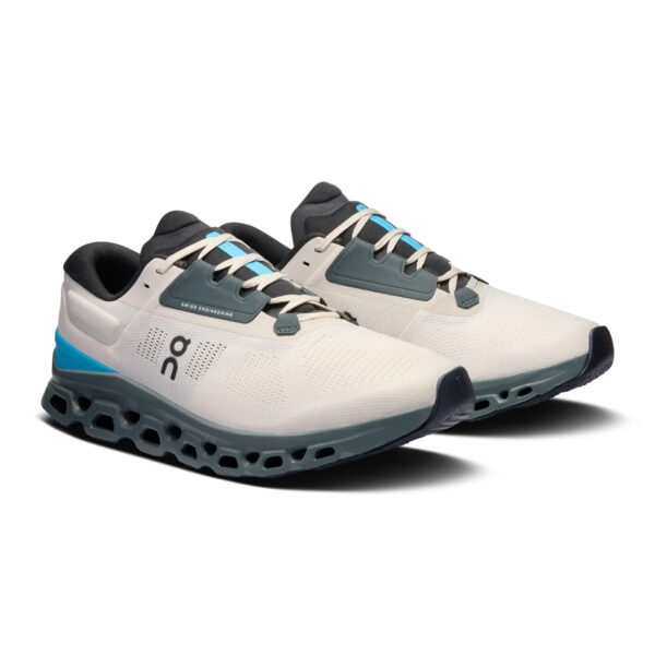 On Men's Cloudstratus 3 - Cream/Horizon - Image 3