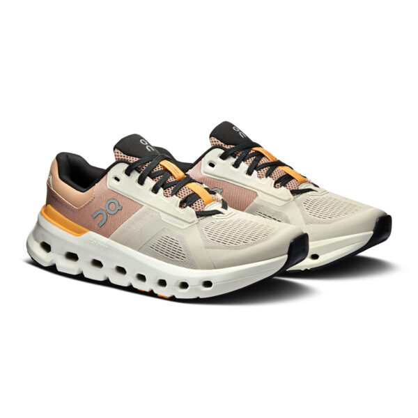 On Women's Cloudrunner 2 - Pearl/Tangerine - Image 3