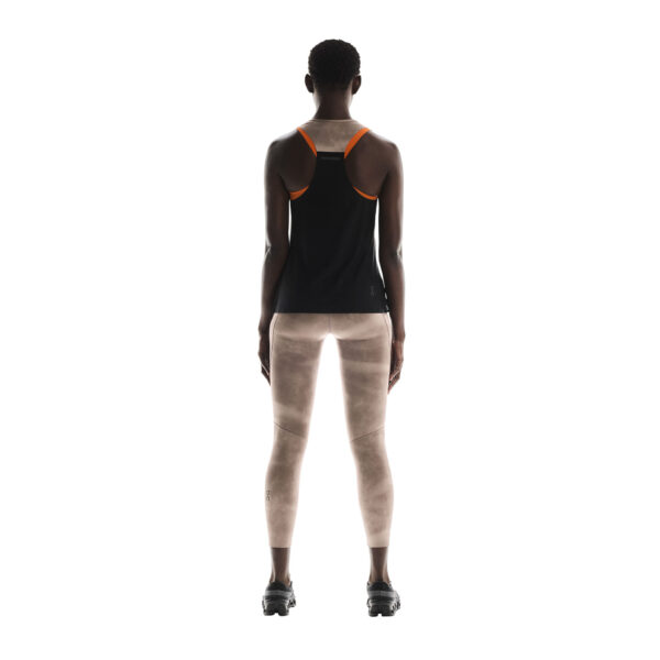 On Women's Performance Tank AOP - Cinder/Black - Image 3