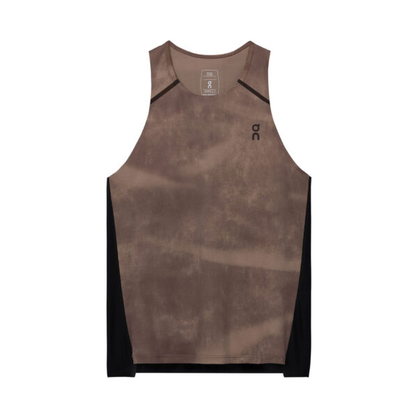 On Women's Performance Tank AOP - Cinder/Black - Image 8