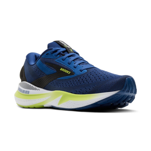 Brooks Men's Adrenaline GTS 24 - Navy Peony/Black/Acid Lime - Image 3