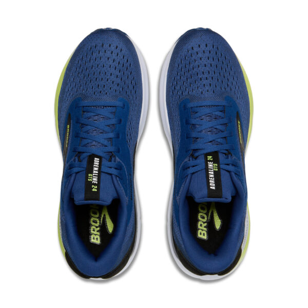 Brooks Men's Adrenaline GTS 24 - Navy Peony/Black/Acid Lime - Image 5