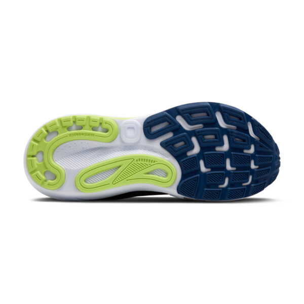 Brooks Men's Adrenaline GTS 24 - Navy Peony/Black/Acid Lime - Image 6
