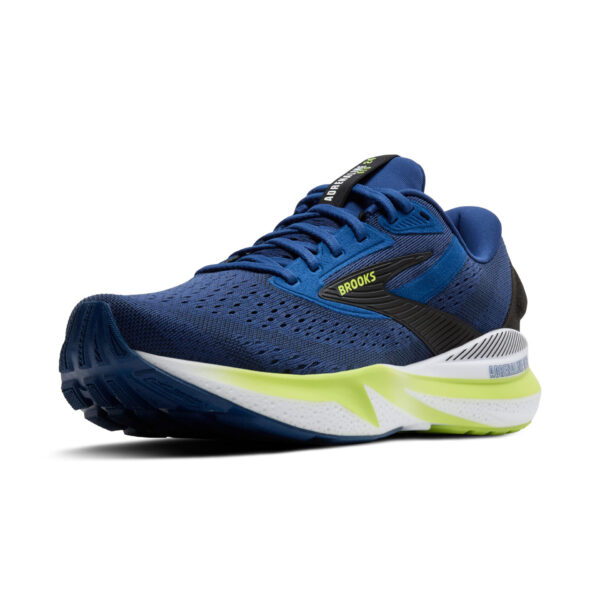 Brooks Men's Adrenaline GTS 24 - Navy Peony/Black/Acid Lime - Image 4