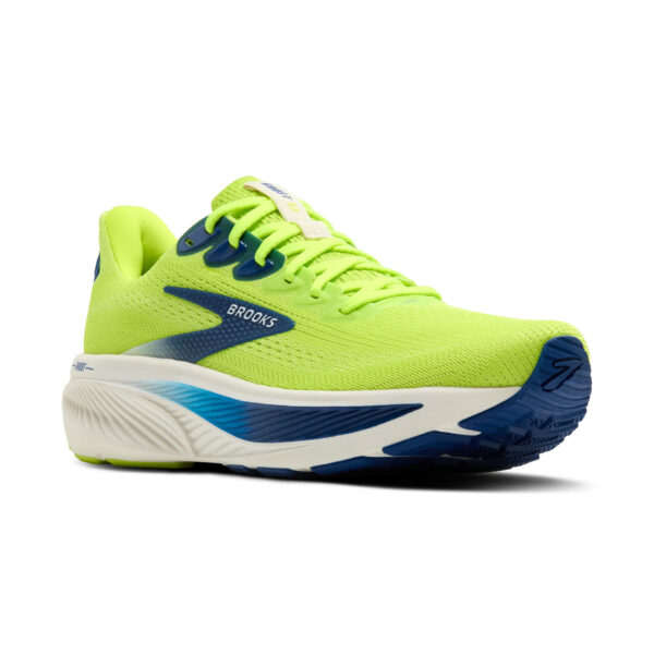 Brooks Men's Ghost 17 - Acid Lime/Navy/White - Image 3