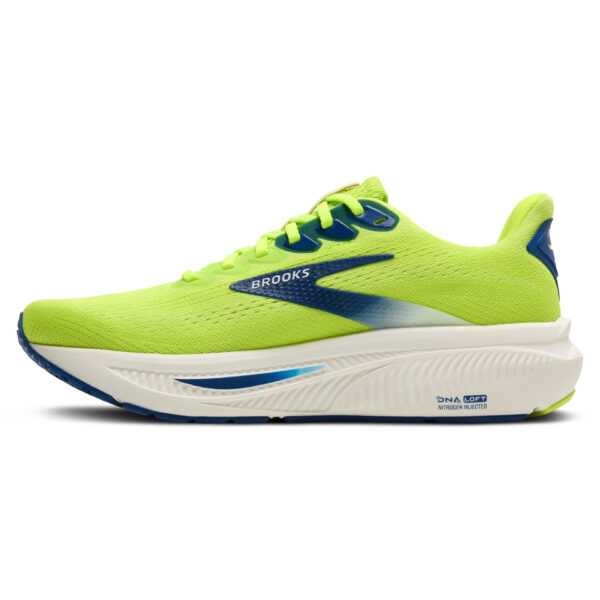 Brooks Men's Ghost 17 - Acid Lime/Navy/White - Image 2
