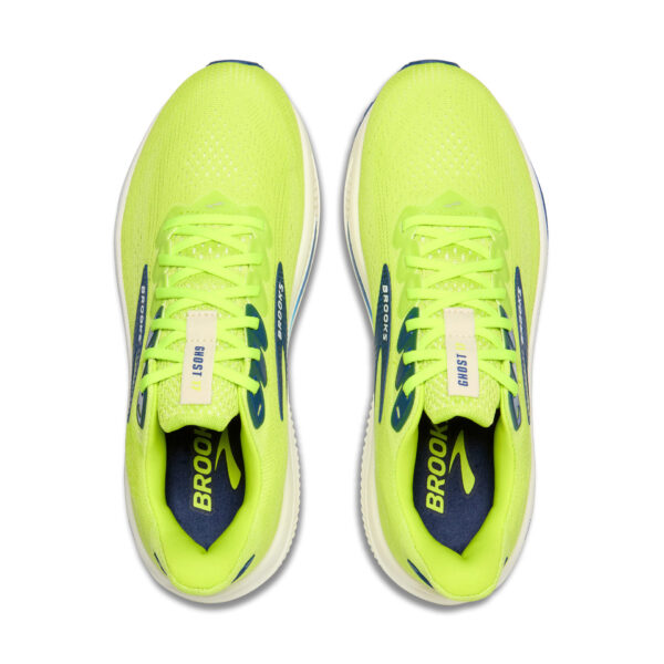 Brooks Men's Ghost 17 - Acid Lime/Navy/White - Image 5