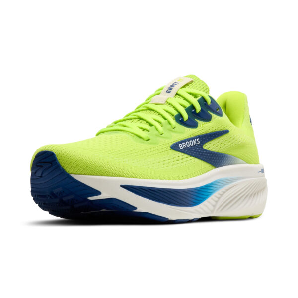 Brooks Men's Ghost 17 - Acid Lime/Navy/White - Image 4