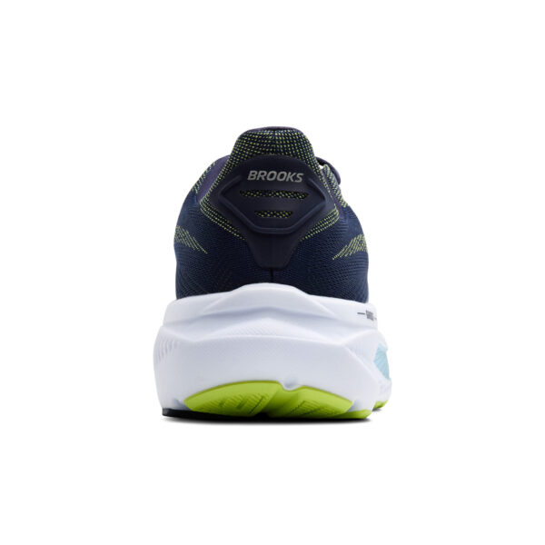 Brooks Men's Ghost 17 Wide - Peacoat/Lime/Blue - Image 7