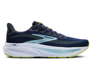 Brooks Men's Ghost 17 Wide - Peacoat/Lime/Blue