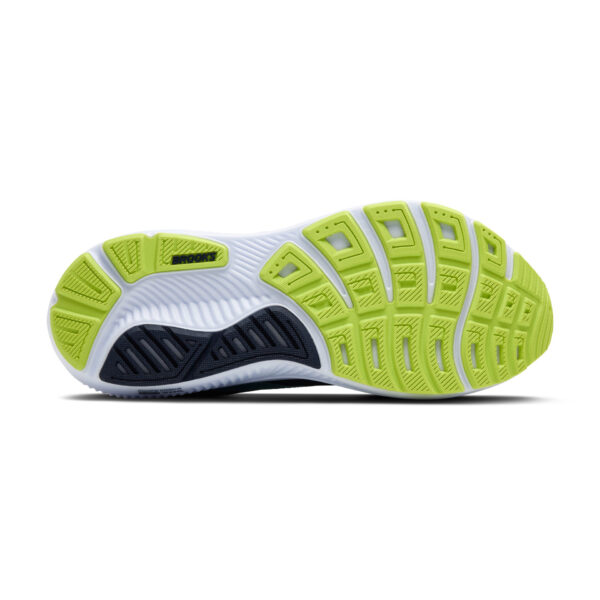 Brooks Men's Ghost 17 Wide - Peacoat/Lime/Blue - Image 6