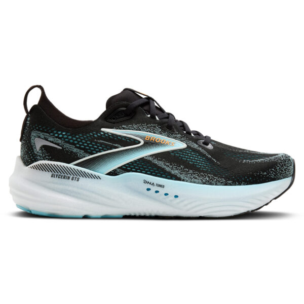 Brooks Men's Glycerin GTS 22 - Black/Atomizer/Blazing Orange