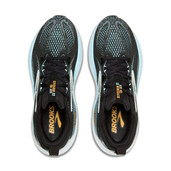 Brooks Men's Glycerin GTS 22 - Black/Atomizer/Blazing Orange - Image 5