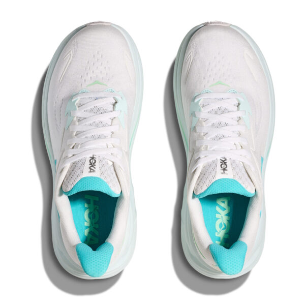 Hoka Women's Clifton 10 - White/Cielo Blue - Image 6