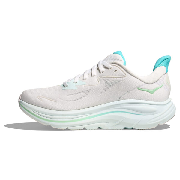 Hoka Women's Clifton 10 - White/Cielo Blue - Image 2