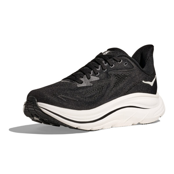 Hoka Men's Clifton 10 Wide - Black/White - Image 4