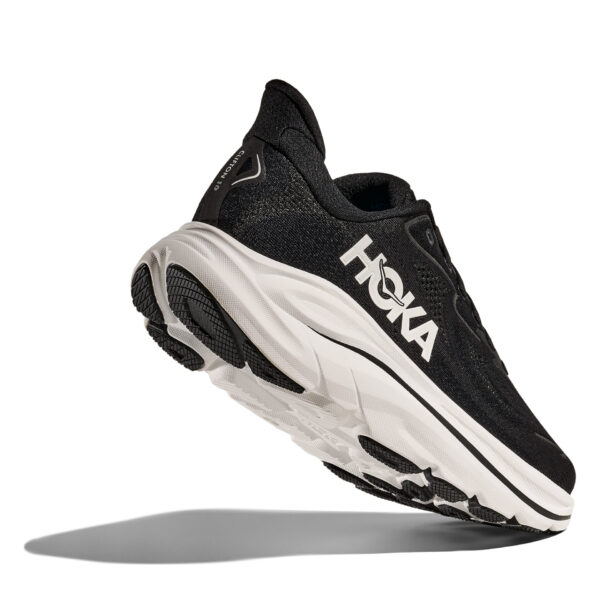 Hoka Men's Clifton 10 Wide - Black/White - Image 5