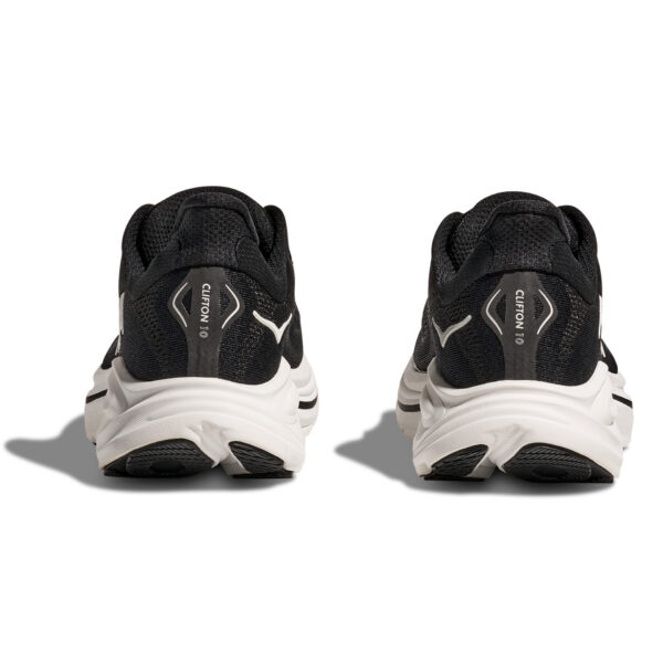 Hoka Men's Clifton 10 Wide - Black/White - Image 8