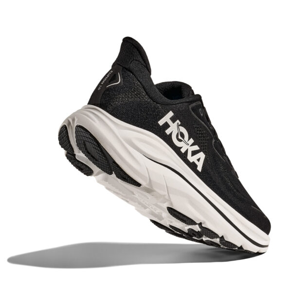 Hoka Women's Clifton 10 Wide - Black/White - Image 5